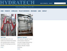 Tablet Screenshot of hydratech.nl